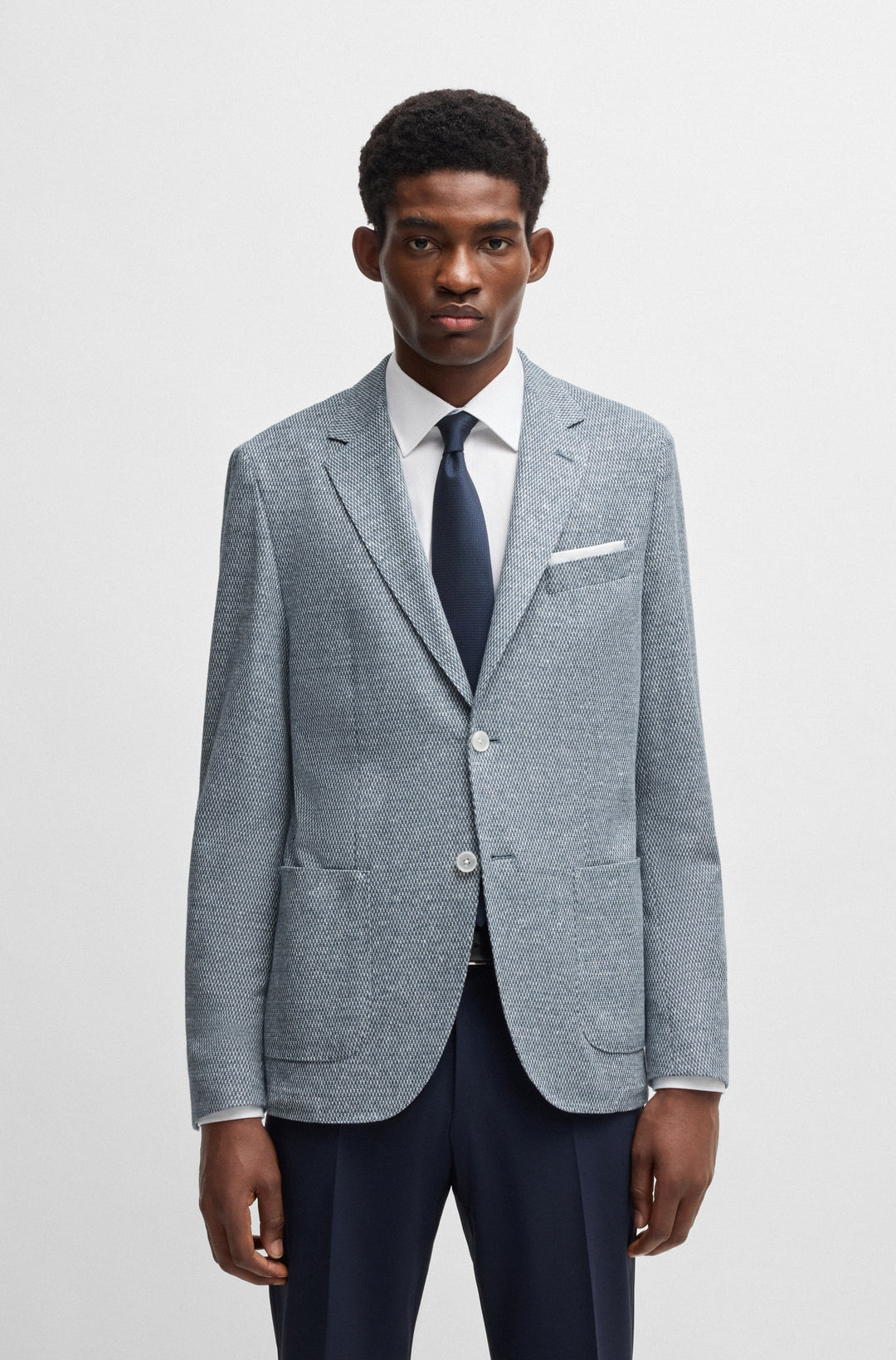 BOSS Blazers Regular Fit in Cotton Mix - C-JAYE-J-241 10271181 01-50542639- Concorde Fashion#color_blue-454