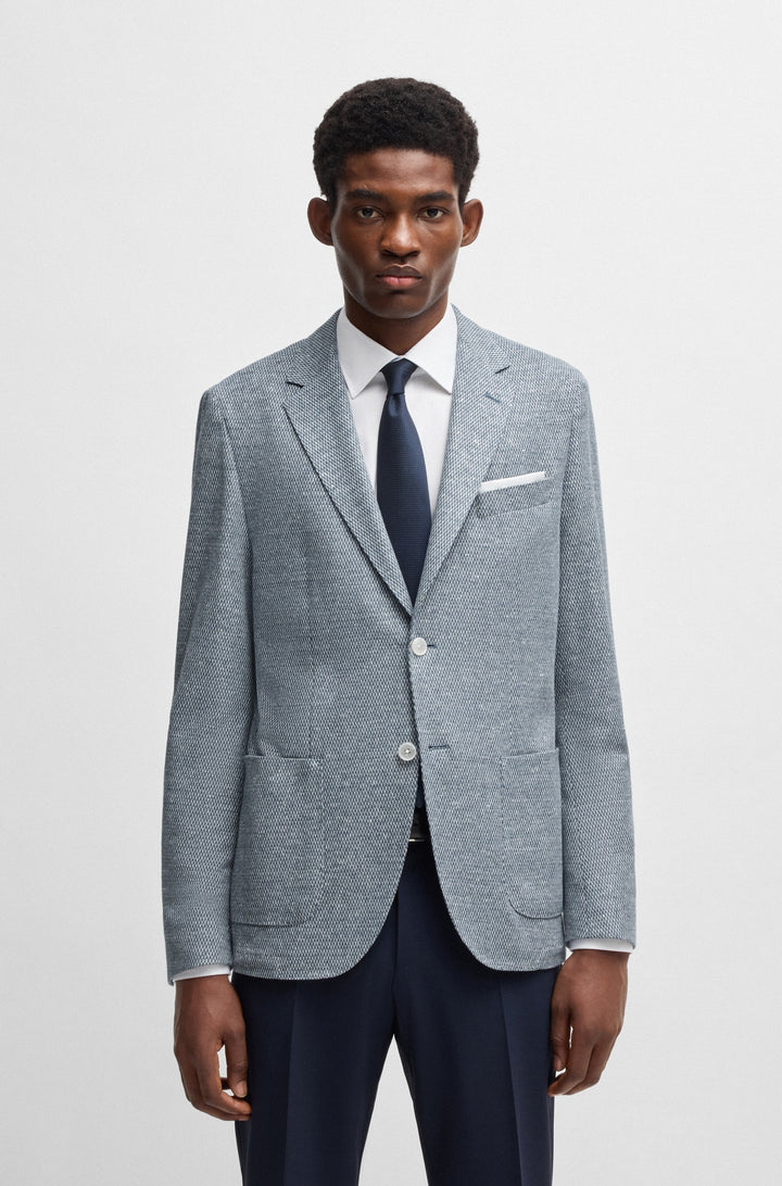 BOSS Blazers Regular Fit in Cotton Mix - C-JAYE-J-241 10271181 01-50542639- Concorde Fashion#color_blue-454