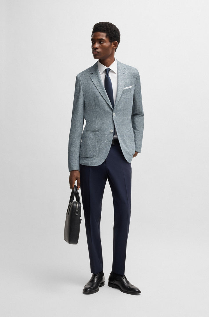 BOSS Blazers Regular Fit in Cotton Mix - C-JAYE-J-241 10271181 01-50542639- Concorde Fashion#color_blue-454