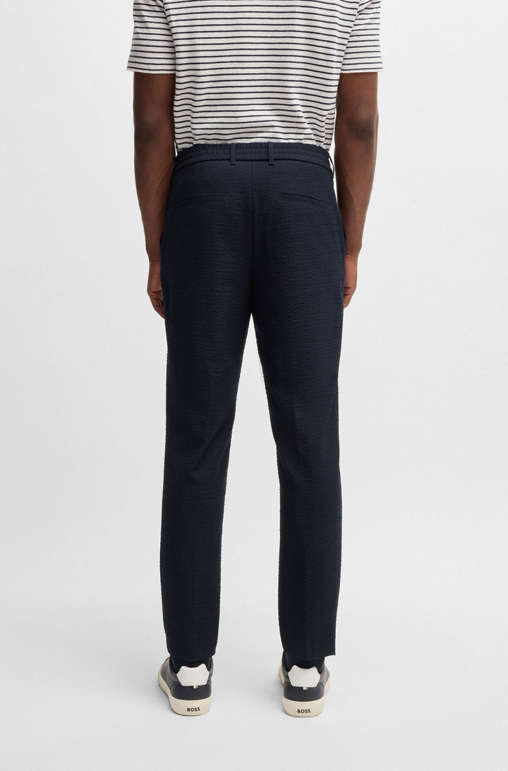 BOSS Trousers Tapered Fit - C-PERIN-RDS-252 50540791- Concorde Fashion#color_navy-404