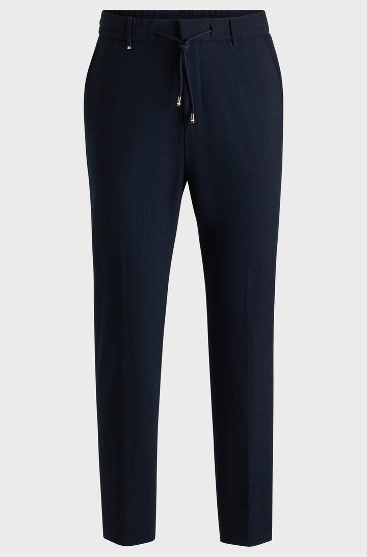 BOSS Trousers Tapered Fit - C-PERIN-RDS-252 50540791- Concorde Fashion#color_navy-404