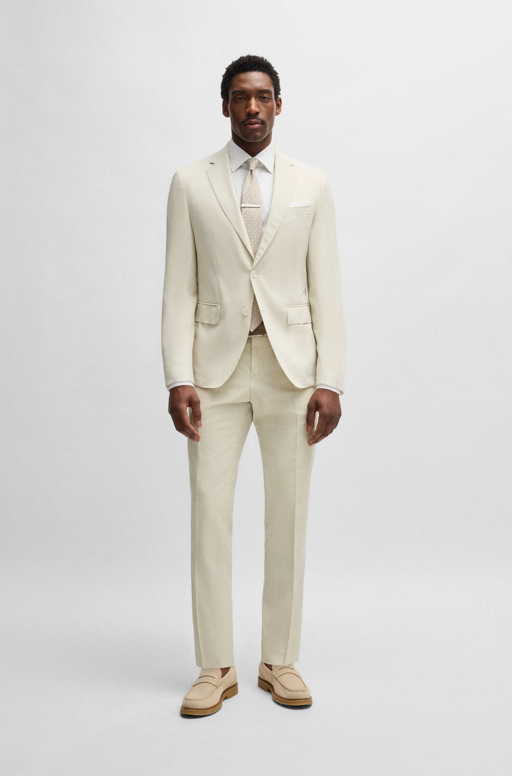 BOSS Trousers  - H-GENIUS-252 50540713- Concorde Fashion#color_white-131