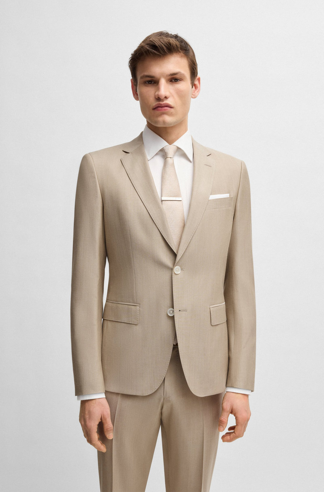 BOSS Suits Slim Fit - H-HUGE-2PCS-224 50540759- Concorde Fashion#color_beige-275