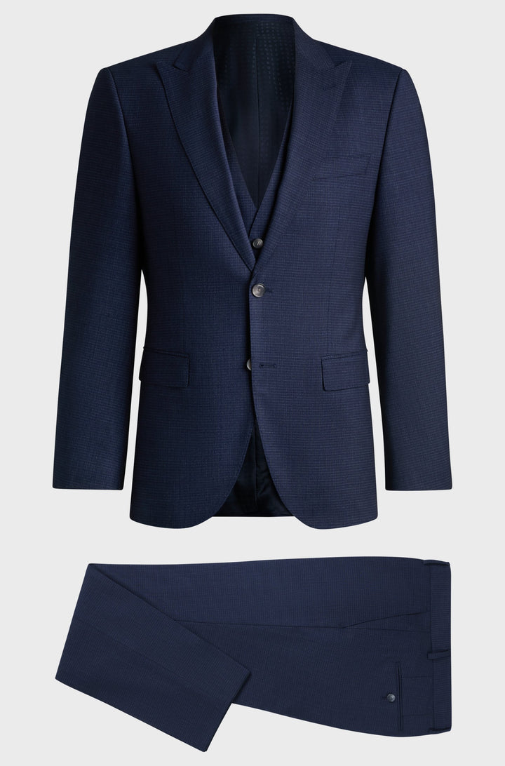 BOSS Suits Regular Fit - H-JECKSON-3PCS-241 50540768- Concorde Fashion#color_navy-404