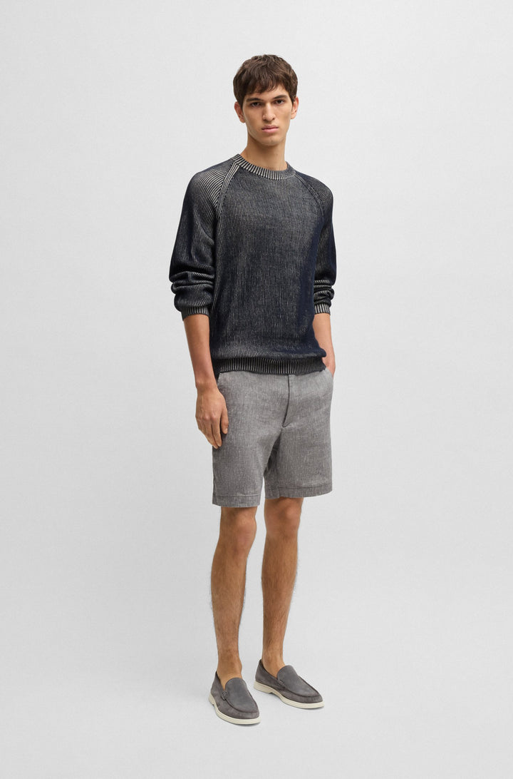 BOSS Sweaters Regular Fit - H-JILBERTO 50540632- Concorde Fashion#color_navy-404