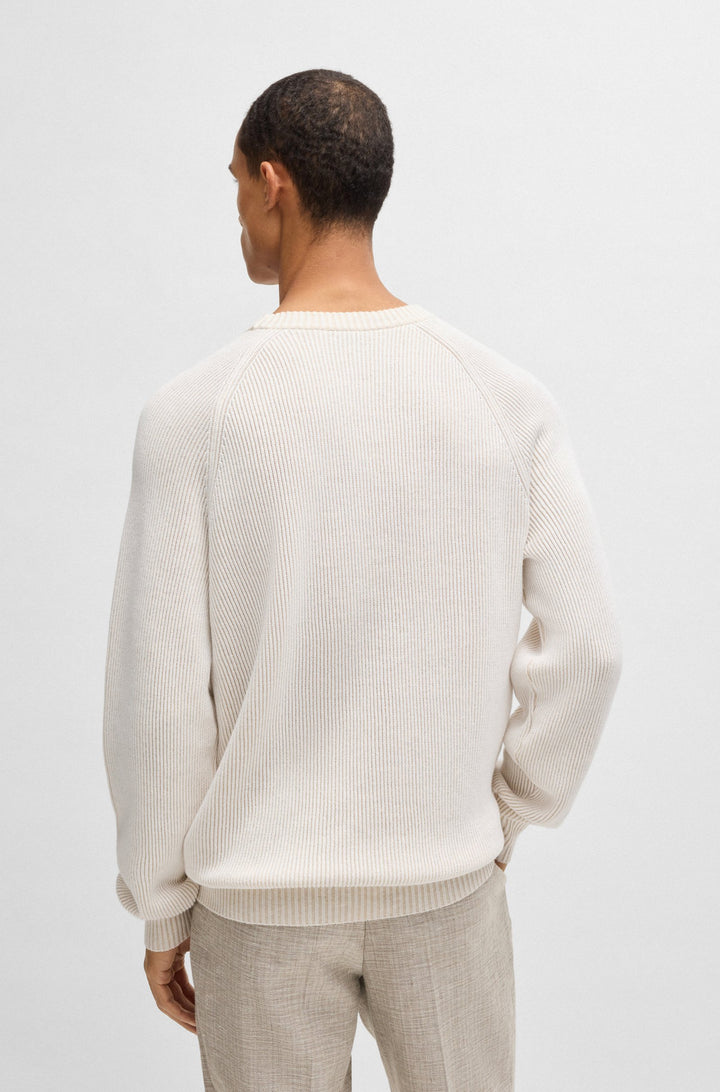 BOSS Sweaters Regular Fit - H-JILBERTO 50540632- Concorde Fashion#color_white-100