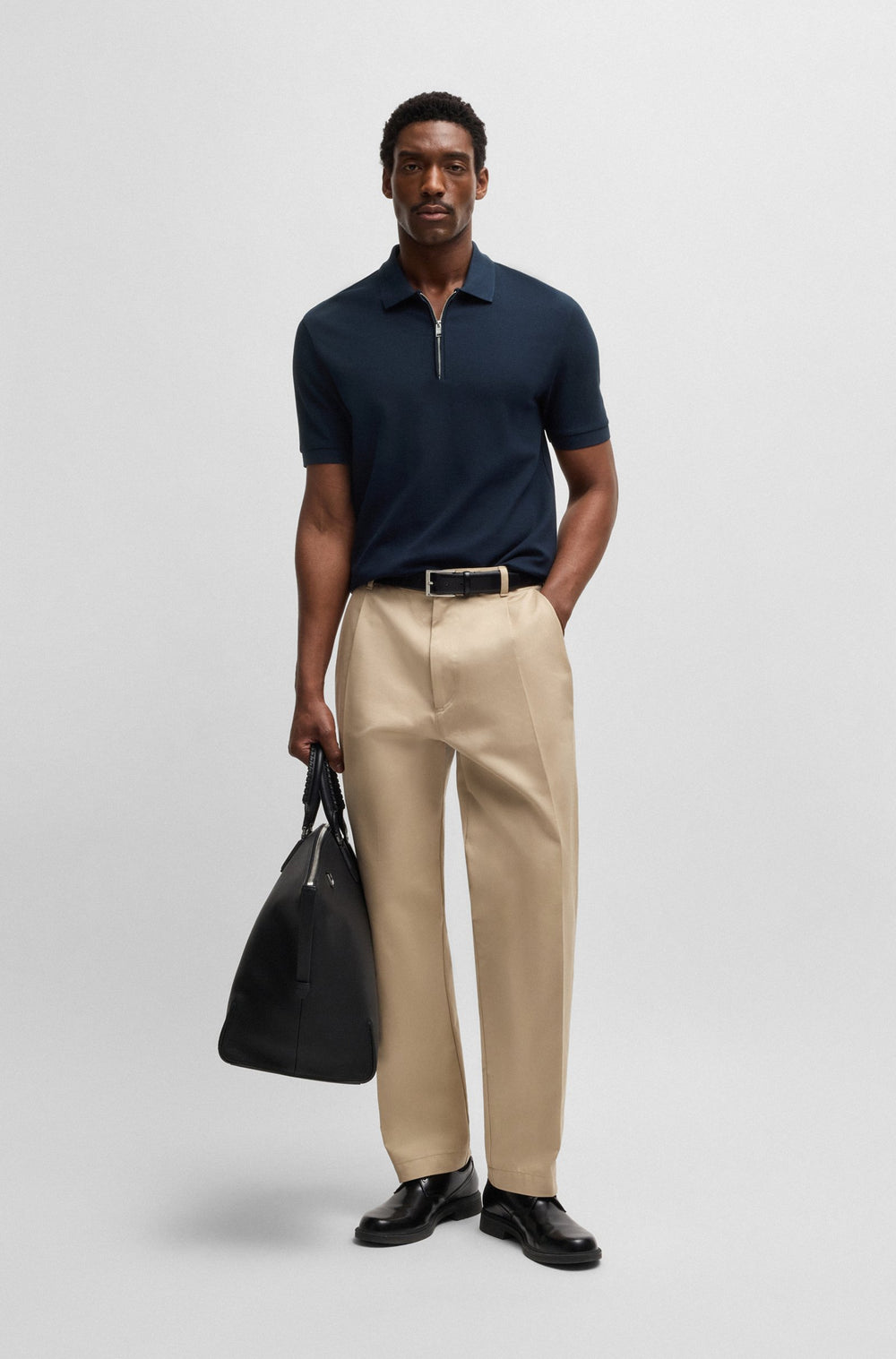 BOSS Polos Regular Fit - H-PARAS 120 50536768- Concorde Fashion#color_navy-404