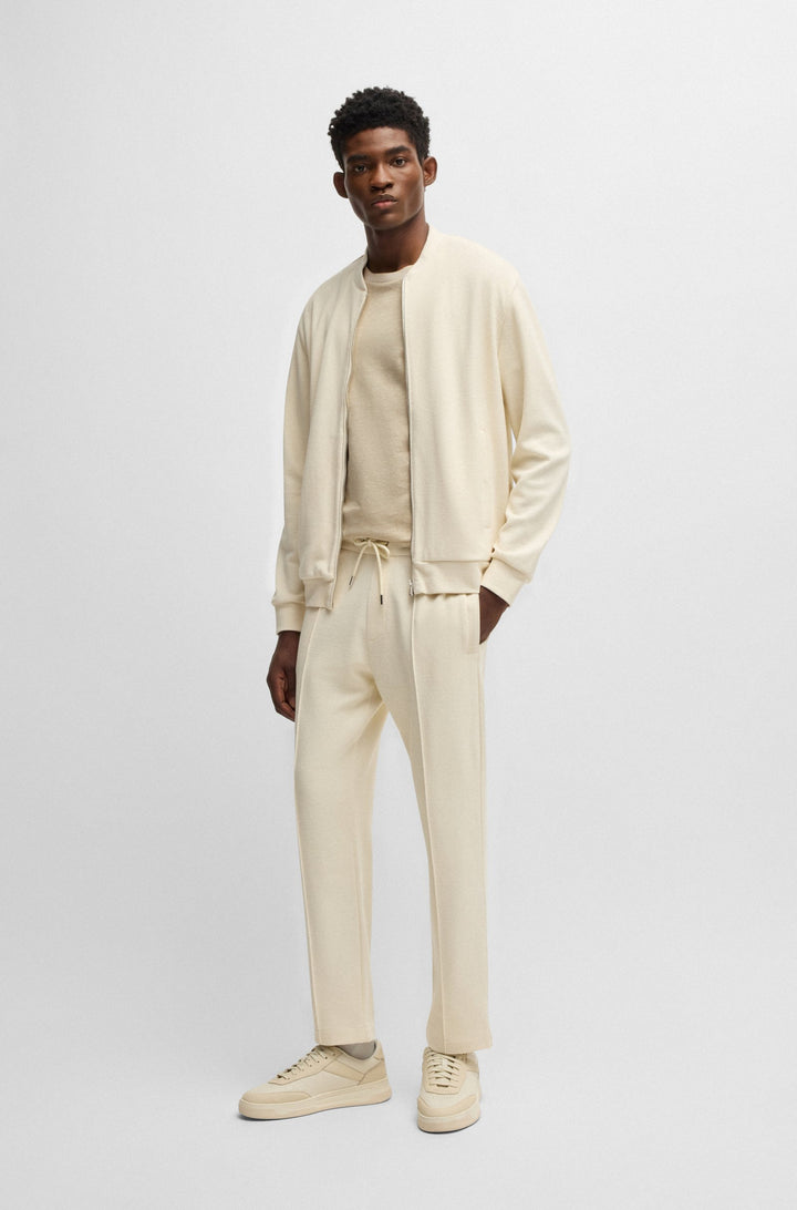 BOSS T-Shirts Regular Fit in Cotton Mix - H-THOMPSON 28 10271433 01-50537488- Concorde Fashion#color_beige-275