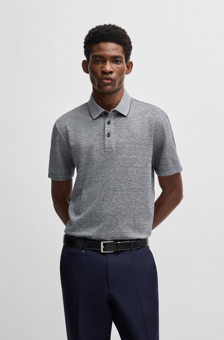 BOSS Polos Regular Fit - H-PRESS 28 50537501- Concorde Fashion#color_navy-404