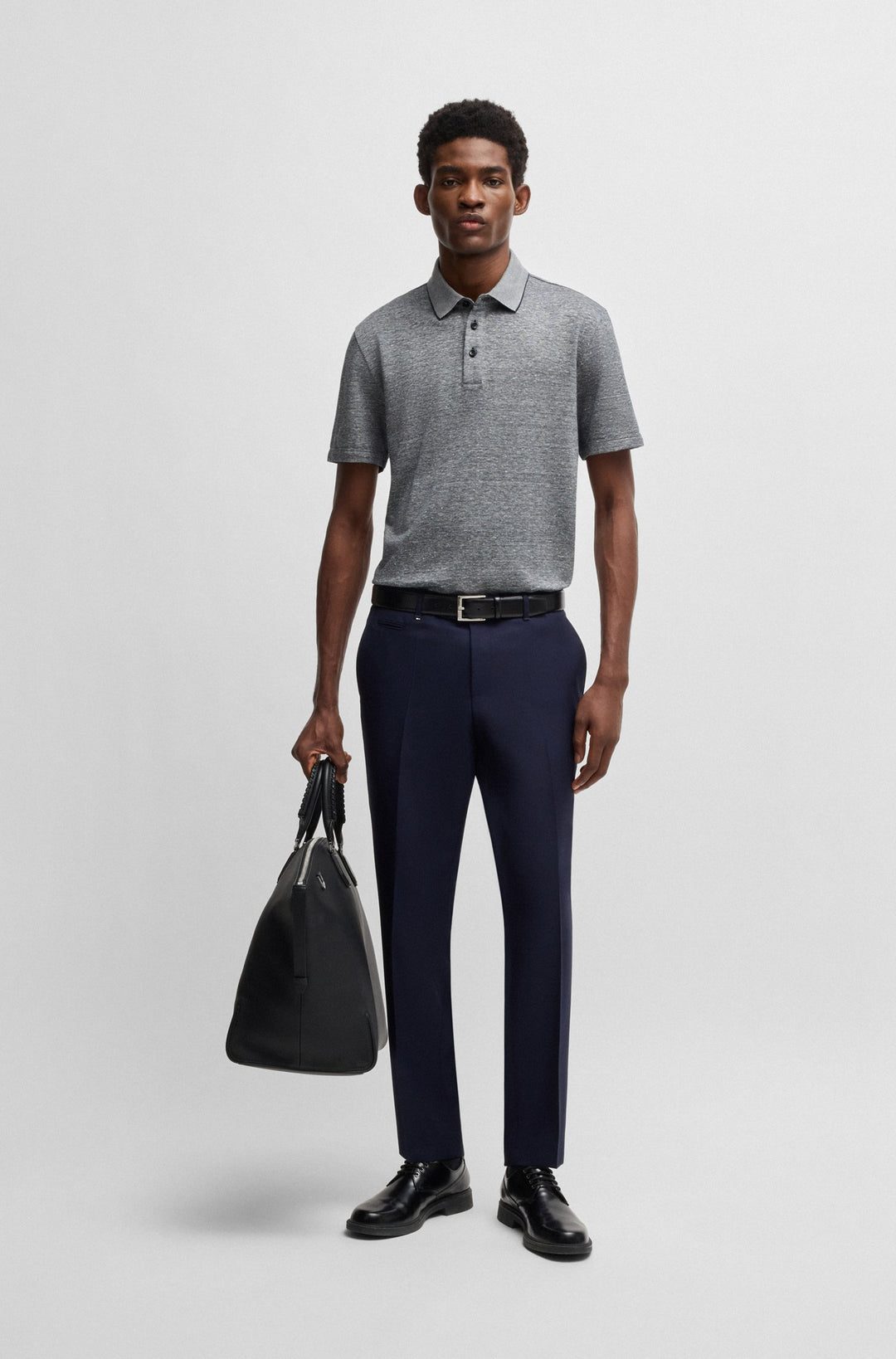 BOSS Polos Regular Fit - H-PRESS 28 50537501- Concorde Fashion#color_navy-404