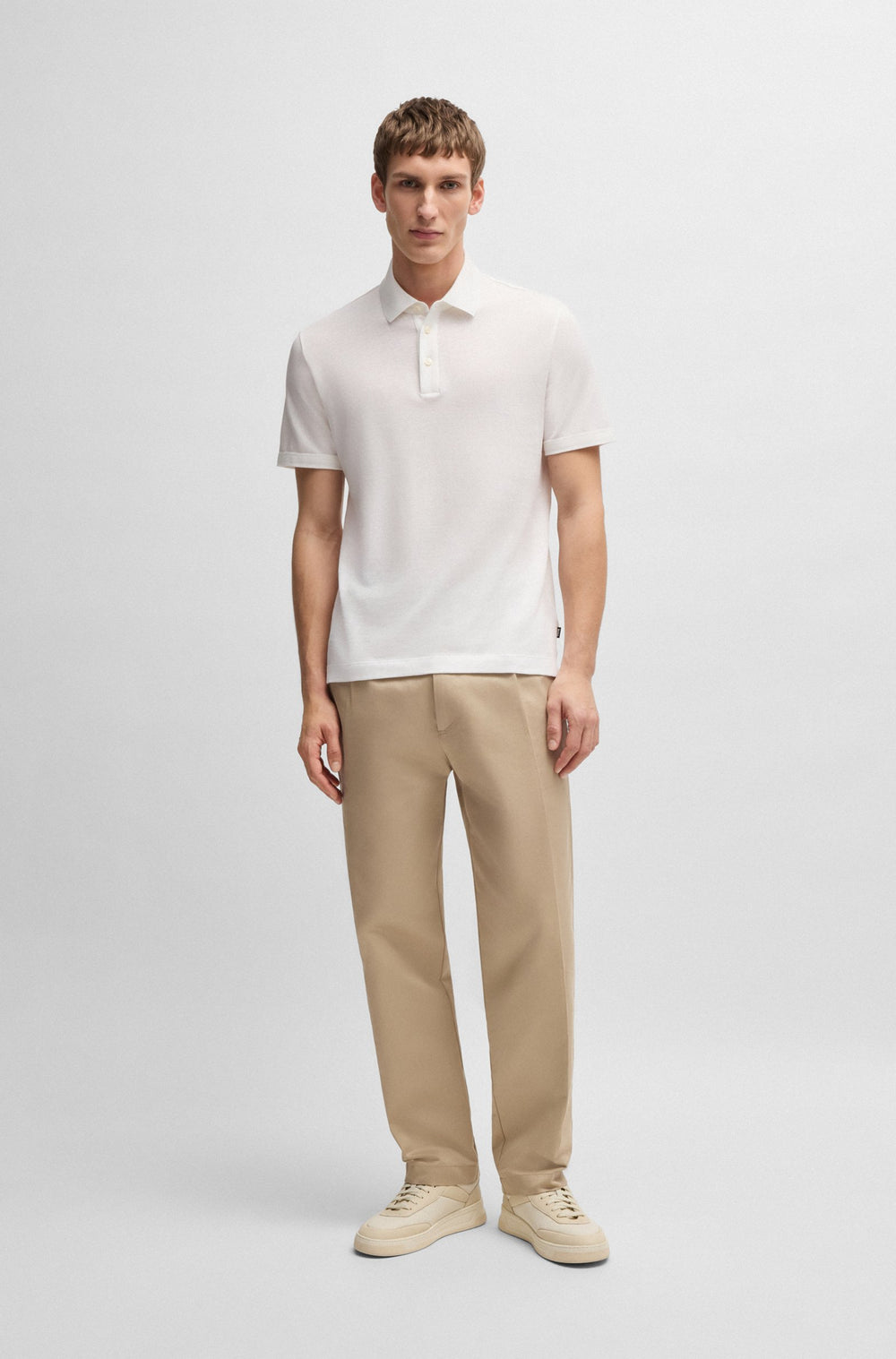 BOSS Polos Regular Fit - H-PRESS 28 50537501- Concorde Fashion#color_white-100