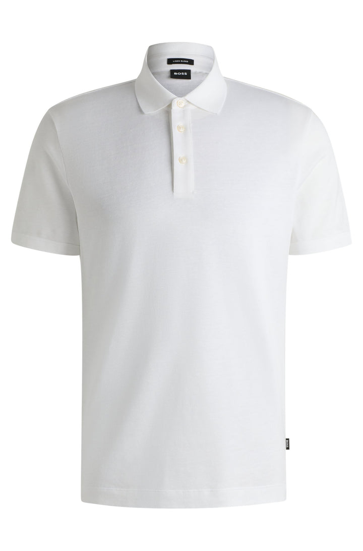 BOSS Polos Regular Fit - H-PRESS 28 50537501- Concorde Fashion#color_white-100