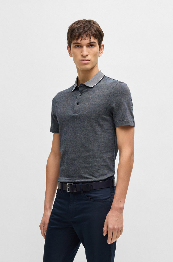 BOSS Polos Slim Fit - H-PITTON 145 50536853- Concorde Fashion#color_navy-404