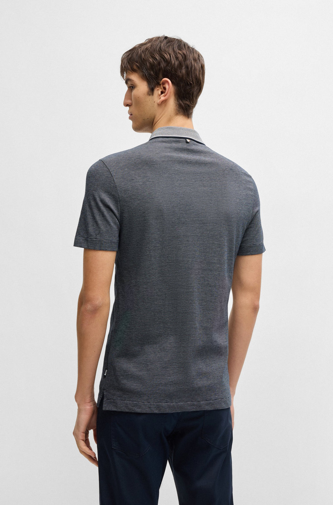 BOSS Polos Slim Fit - H-PITTON 145 50536853- Concorde Fashion#color_navy-404