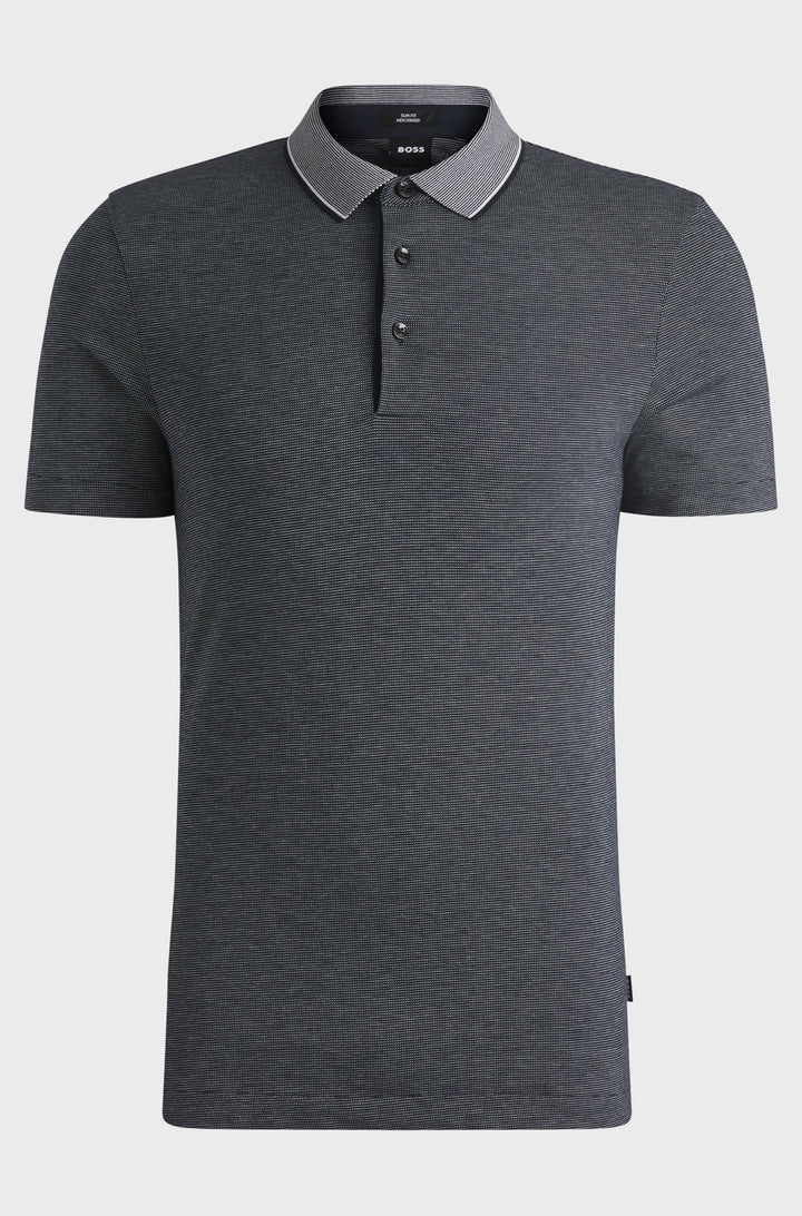 BOSS Polos Slim Fit - H-PITTON 145 50536853- Concorde Fashion#color_navy-404