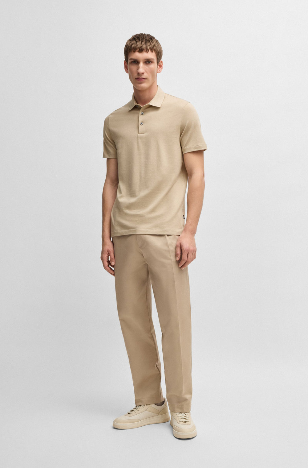 BOSS Polos Slim Fit - H-PITTON 145 50536853- Concorde Fashion#color_beige-275