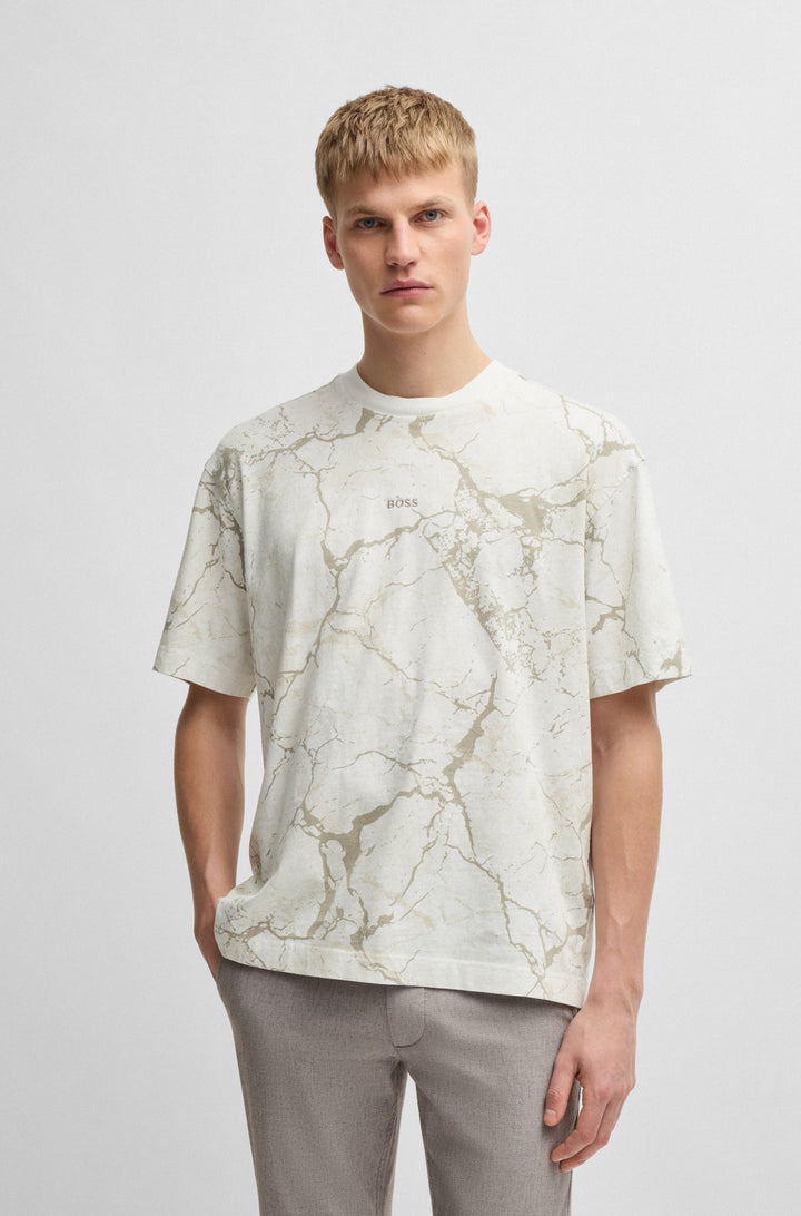 BOSS T-Shirts Relaxed Fit - TE_CRINKLEDESERT 50541105- Concorde Fashion#color_beige-271