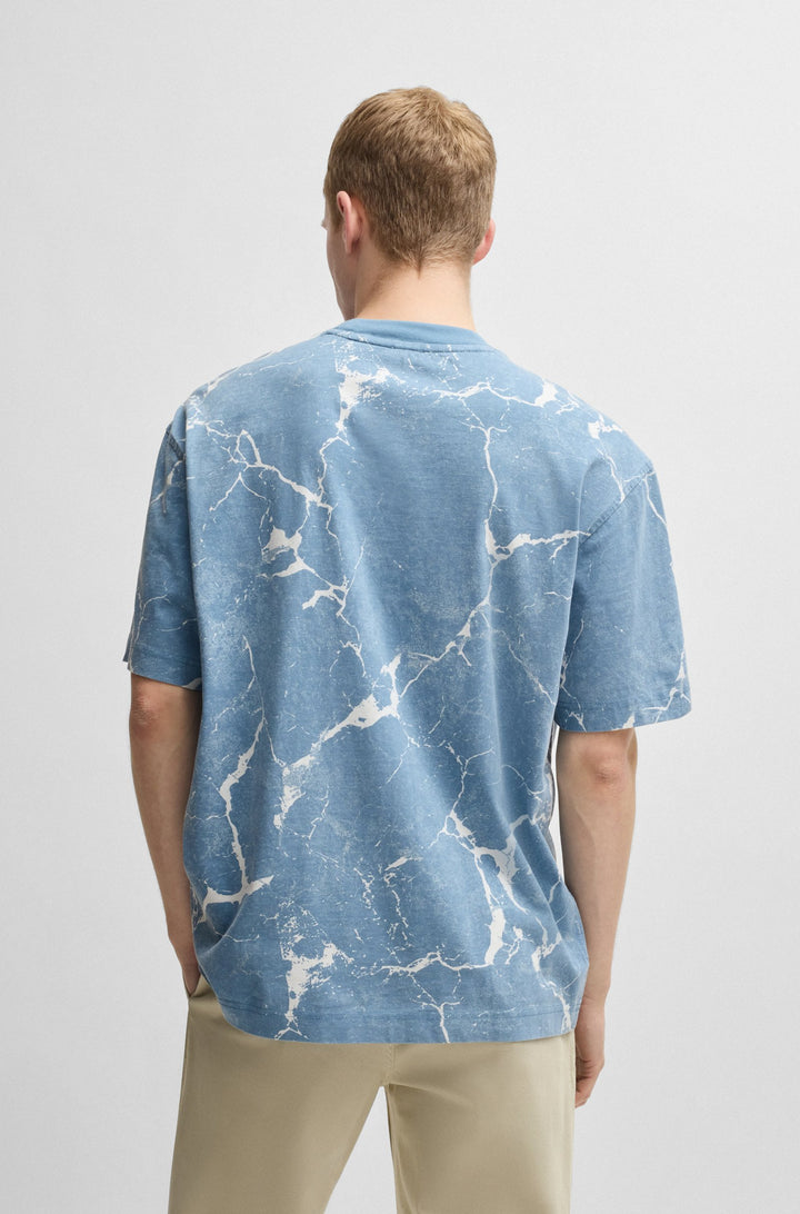 BOSS T-Shirts Relaxed Fit - TE_CRINKLEDESERT 50541105- Concorde Fashion#color_blue-462
