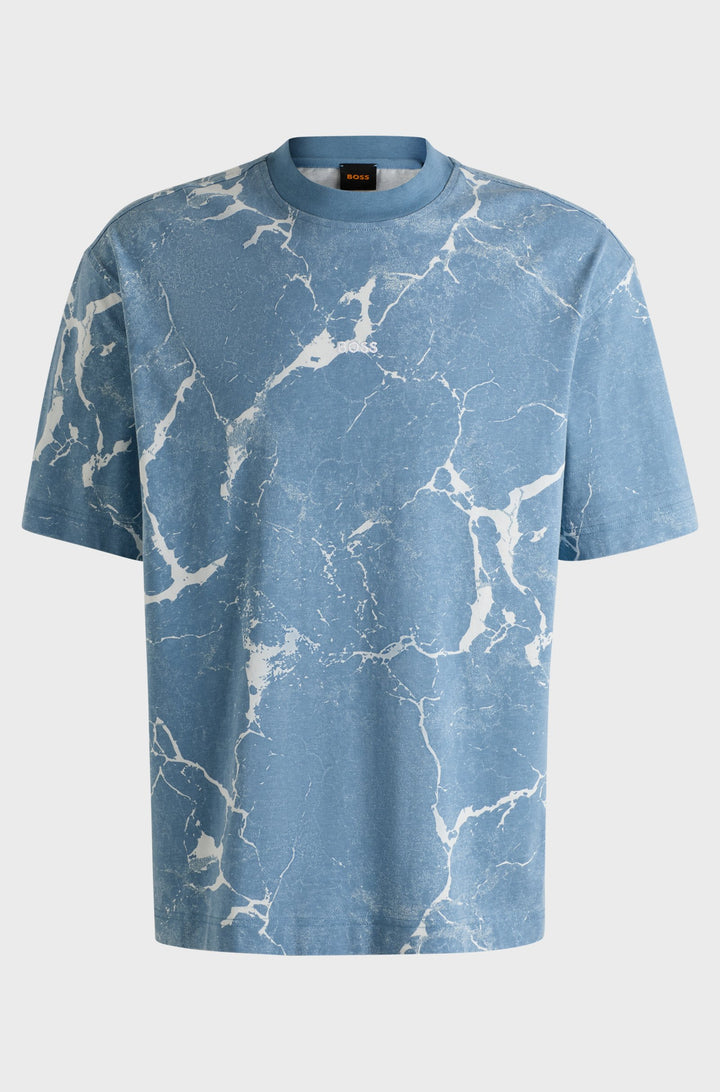 BOSS T-Shirts Relaxed Fit - TE_CRINKLEDESERT 50541105- Concorde Fashion#color_blue-462