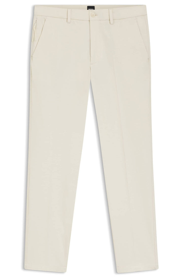 BOSS Trousers Slim Fit - P-KAITON1-ZIP 50543945- Concorde Fashion#color_white-131