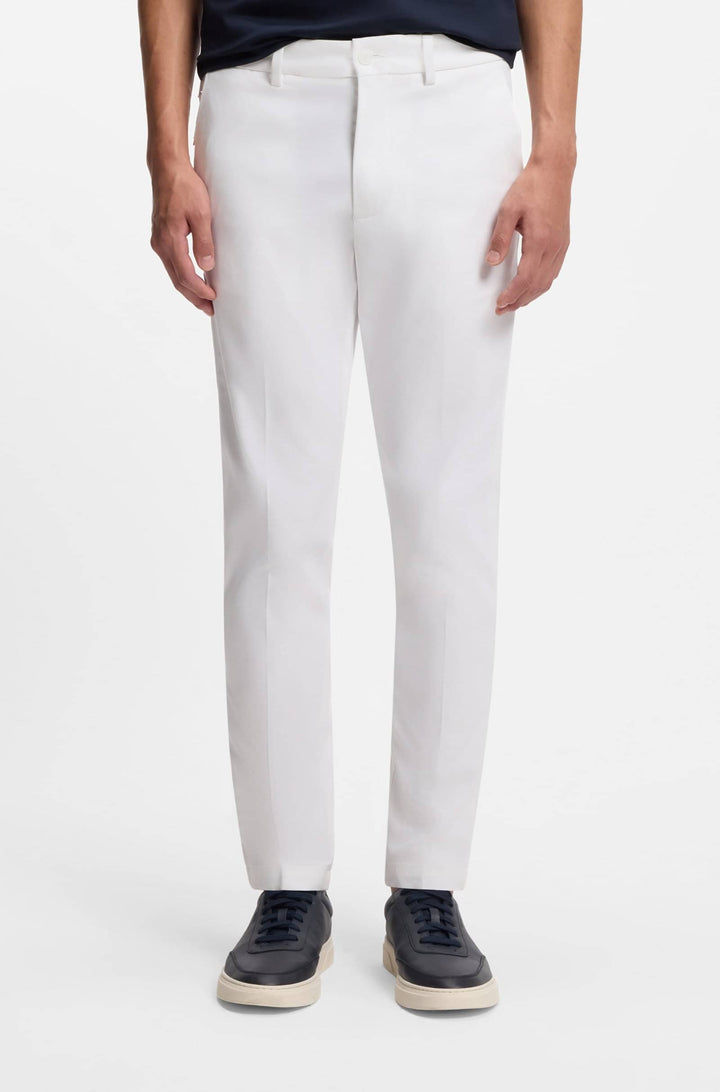 BOSS Trousers Slim Fit - P-KAITON1-ZIP 50543945- Concorde Fashion#color_white-100