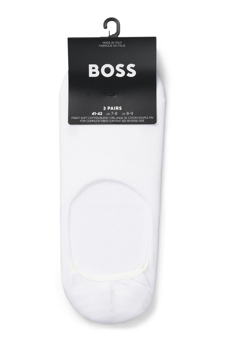 BOSS Socks  in Cotton Mix - 3P SL UNI CC 10271611 01-50541442- Concorde Fashion#color_white-100