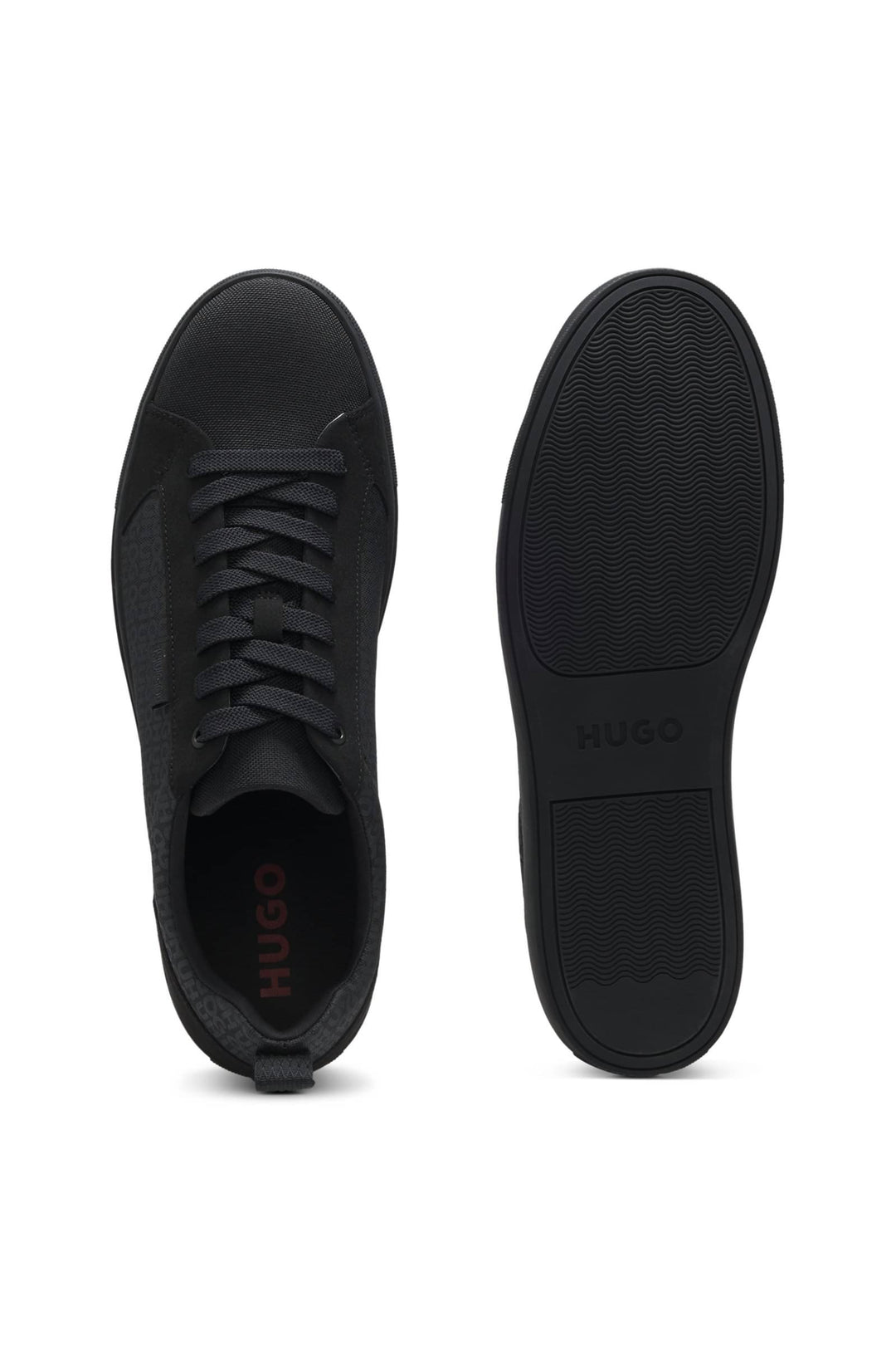 HUGO Sneakers Standard Sole - MORRIE_TENN_RNLG 50542667- Concorde Fashion#color_black-003