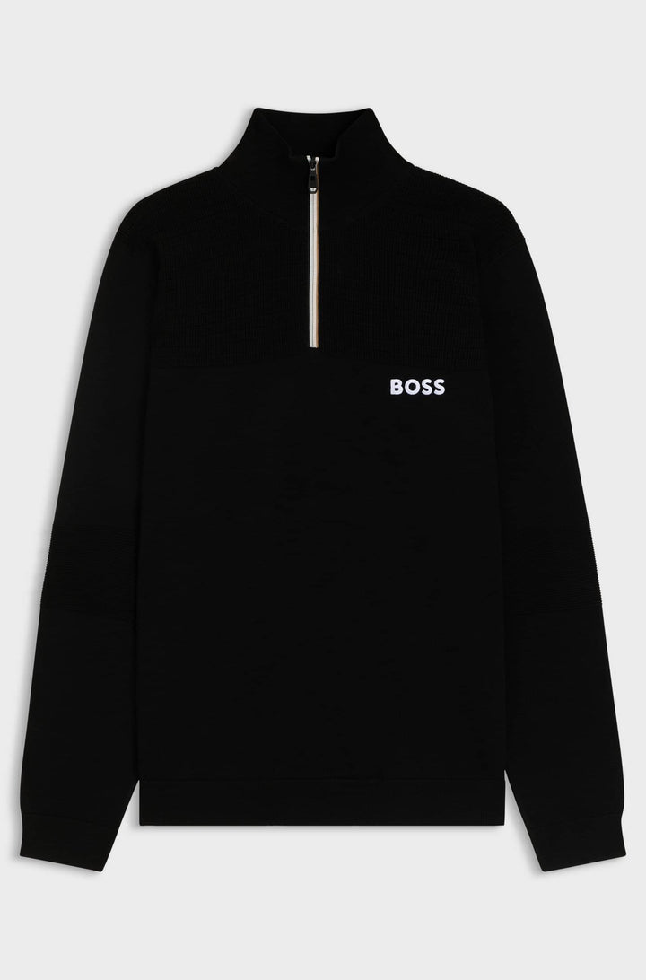 BOSS Sweaters Regular Fit - K_HYDRO QZ-1 50541953- Concorde Fashion#color_black-001