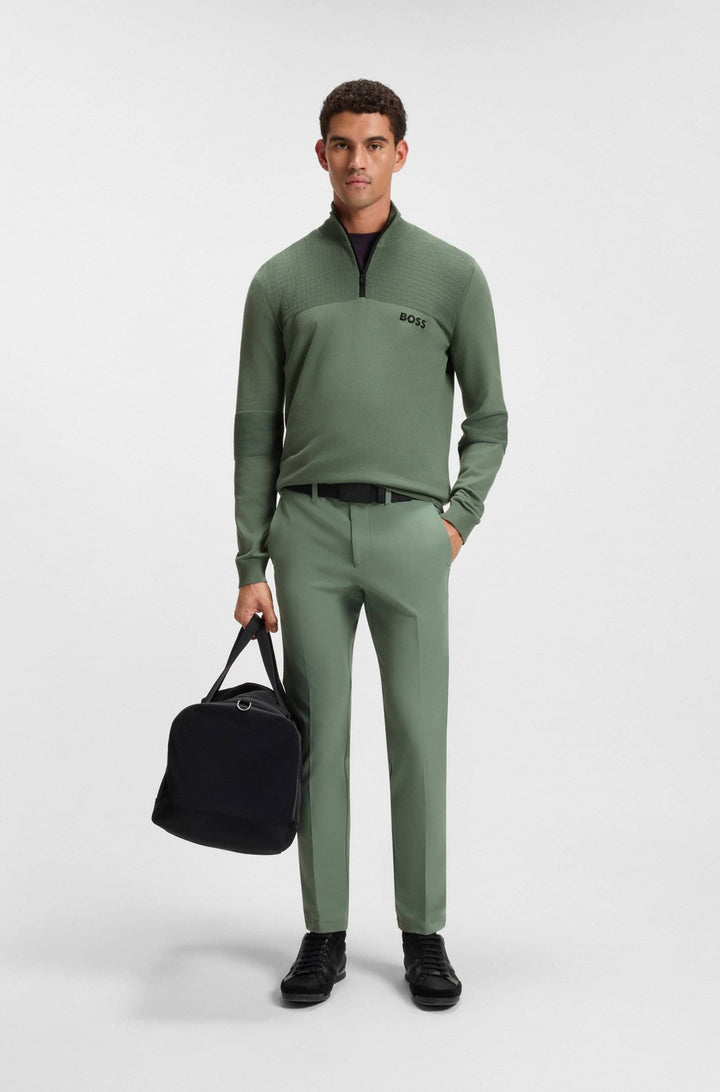 BOSS Sweaters Regular Fit - K_HYDRO QZ-1 50541953- Concorde Fashion#color_green-358