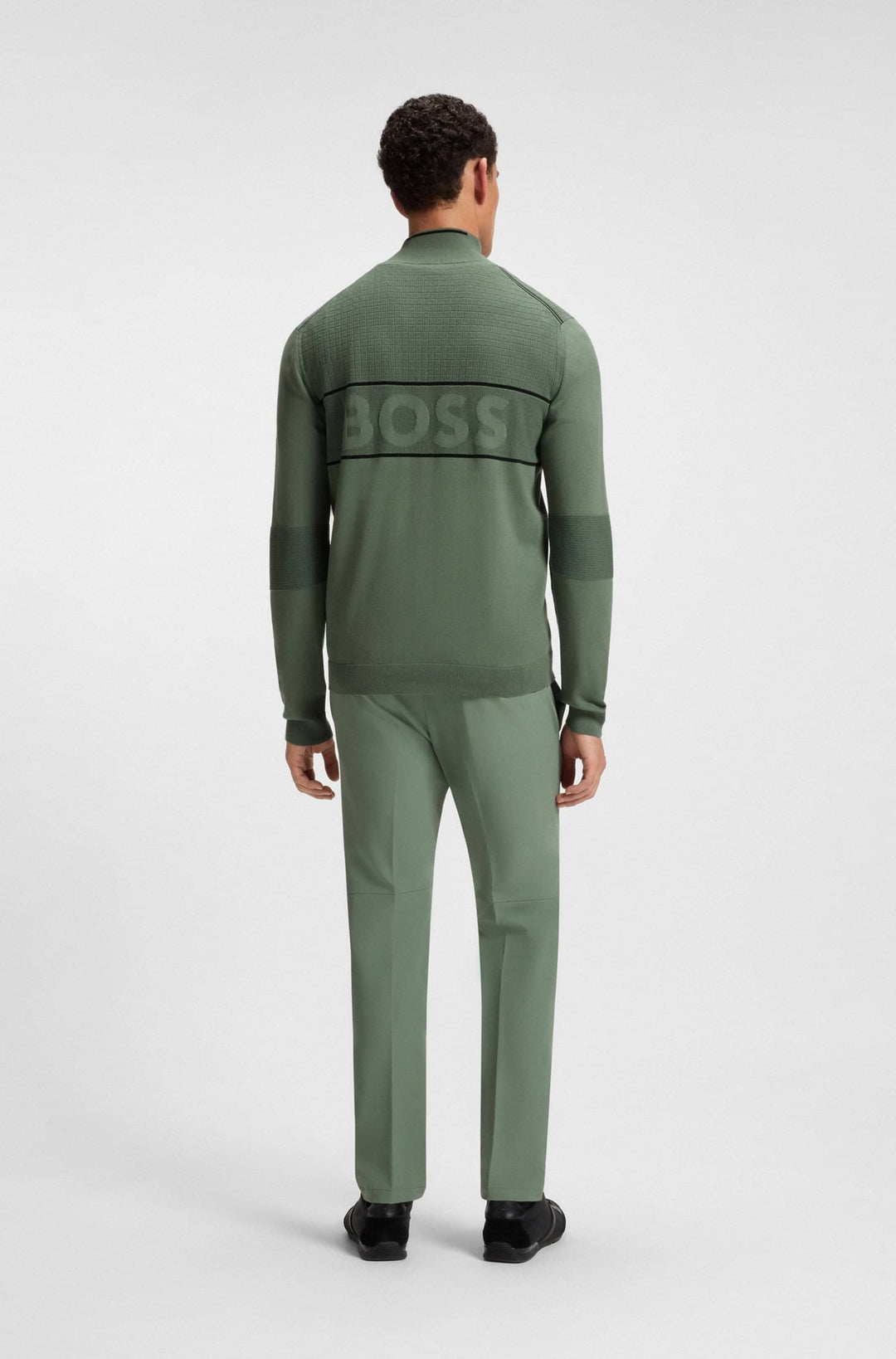 BOSS Sweaters Regular Fit - K_HYDRO QZ-1 50541953- Concorde Fashion#color_green-358