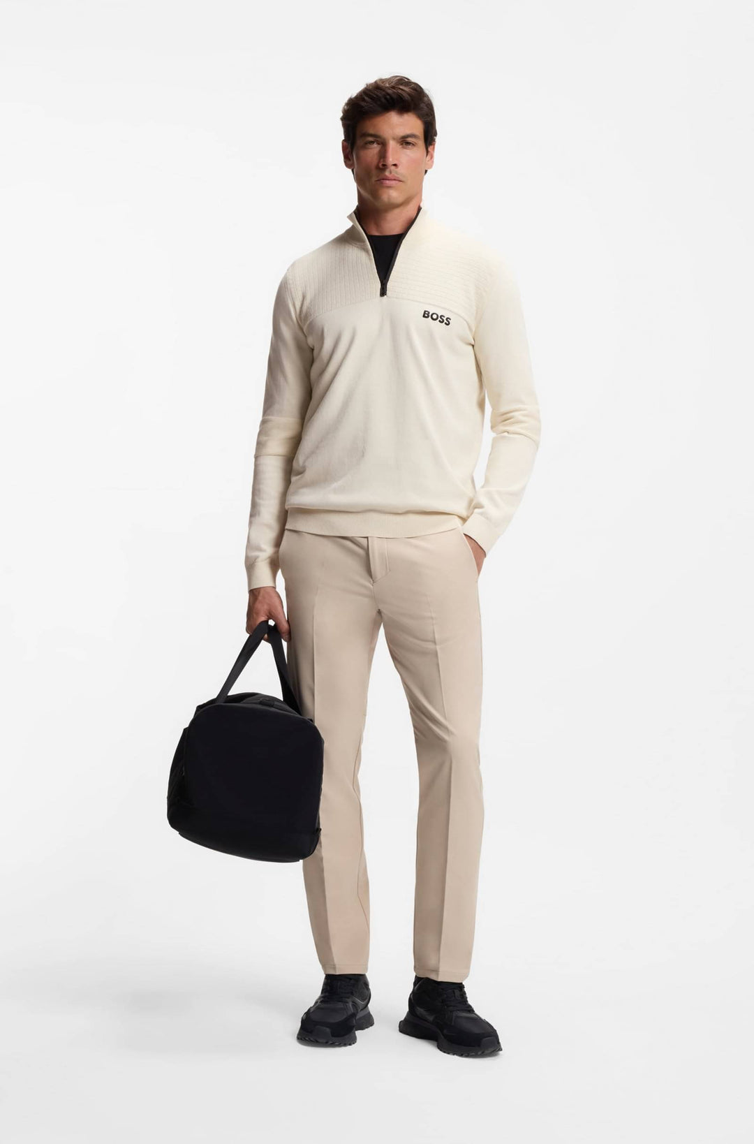 BOSS Sweaters Regular Fit - K_HYDRO QZ-1 50541953- Concorde Fashion#color_white-131