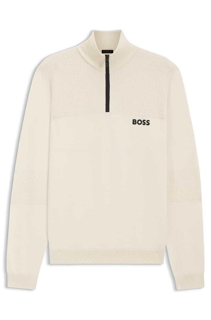 BOSS Sweaters Regular Fit - K_HYDRO QZ-1 50541953- Concorde Fashion#color_white-131
