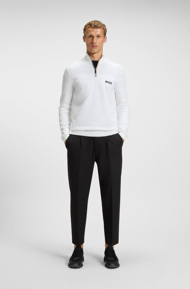 BOSS Sweaters Regular Fit - K_HYDRO QZ-1 50541953- Concorde Fashion#color_white-100