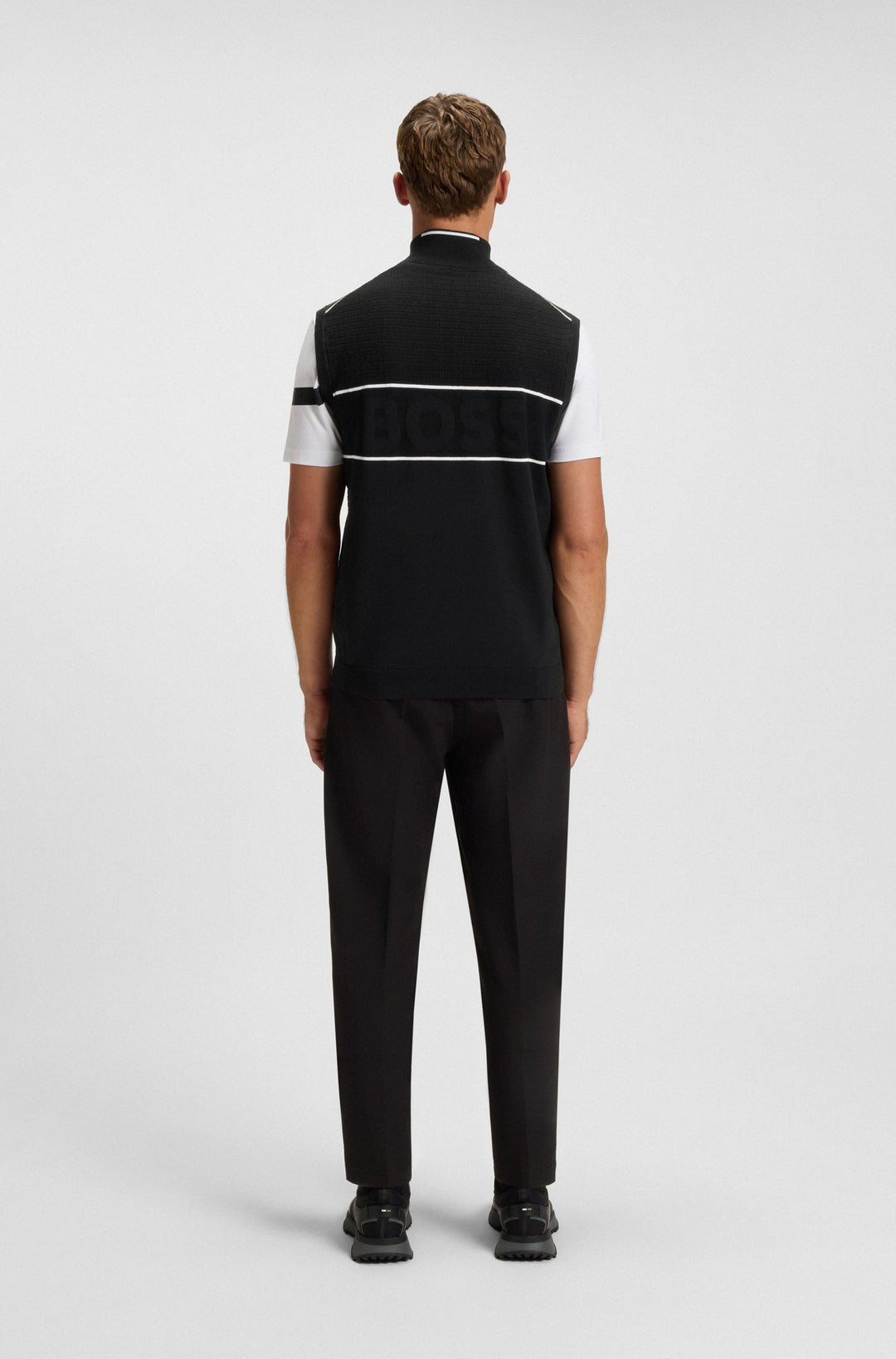 BOSS Sweaters Regular Fit - K_BIRDIE VEST-1 50541954- Concorde Fashion#color_black-001