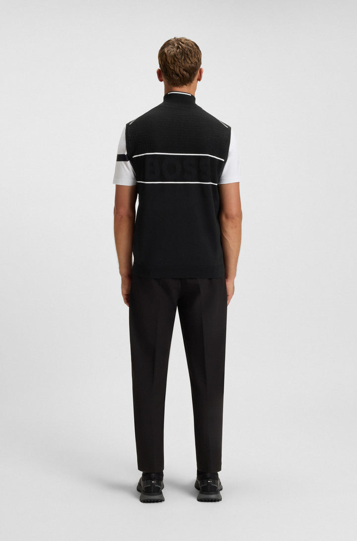 BOSS Sweaters Regular Fit - K_BIRDIE VEST-1 50541954- Concorde Fashion#color_black-001