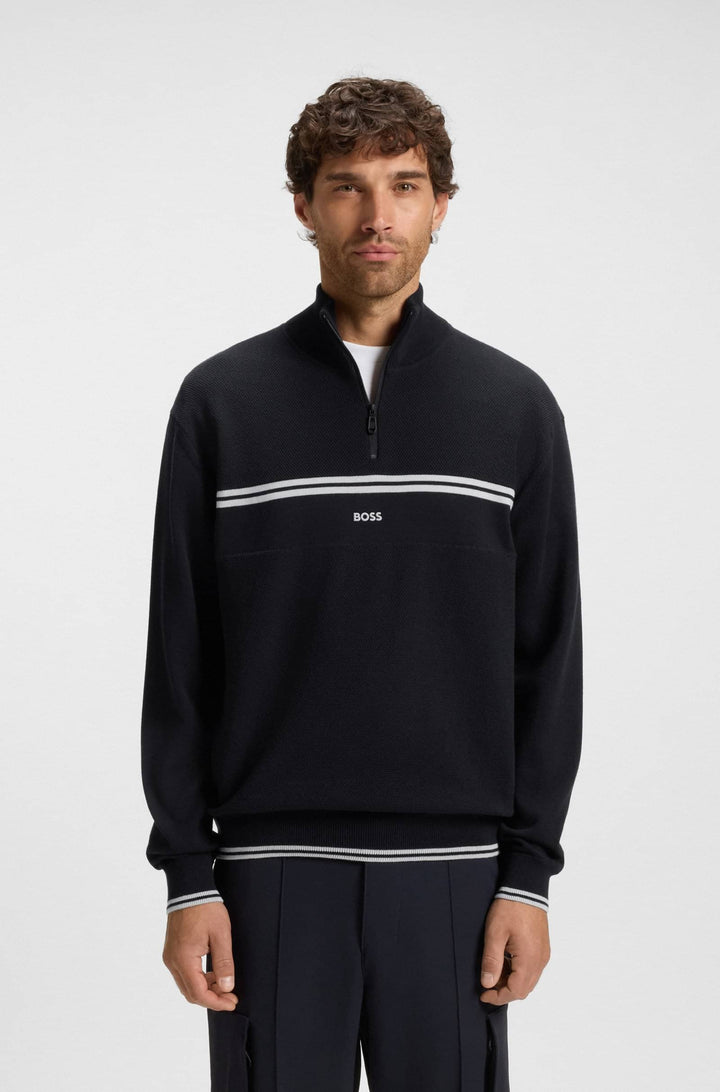 BOSS Sweaters Regular Fit - K_ZONE QZ 50541963- Concorde Fashion#color_navy-402