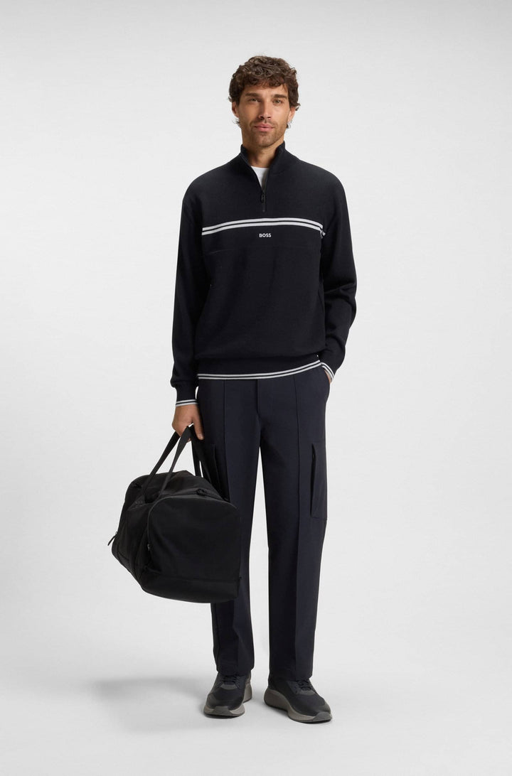 BOSS Sweaters Regular Fit - K_ZONE QZ 50541963- Concorde Fashion#color_navy-402