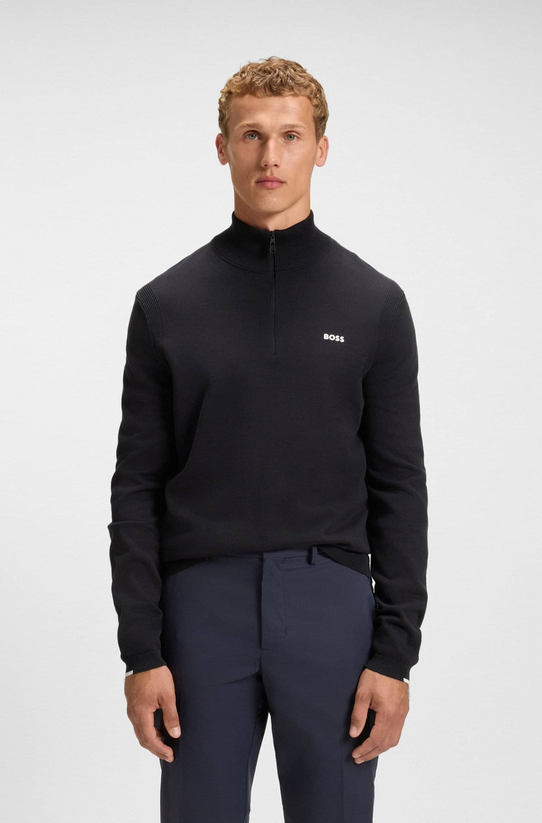 BOSS Sweaters Regular Fit - K_EVER-X QZ 50541965- Concorde Fashion#color_navy-402