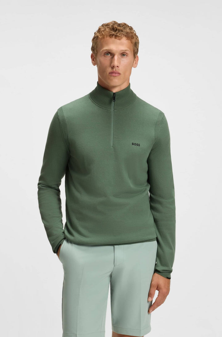 BOSS Sweaters Regular Fit - K_EVER-X QZ 50541965- Concorde Fashion#color_green-358