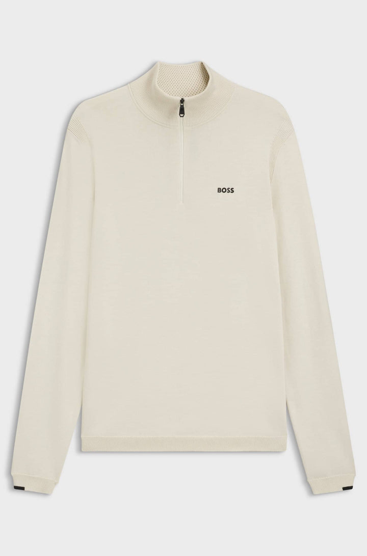 BOSS Sweaters Regular Fit - K_EVER-X QZ 50541965- Concorde Fashion#color_white-131