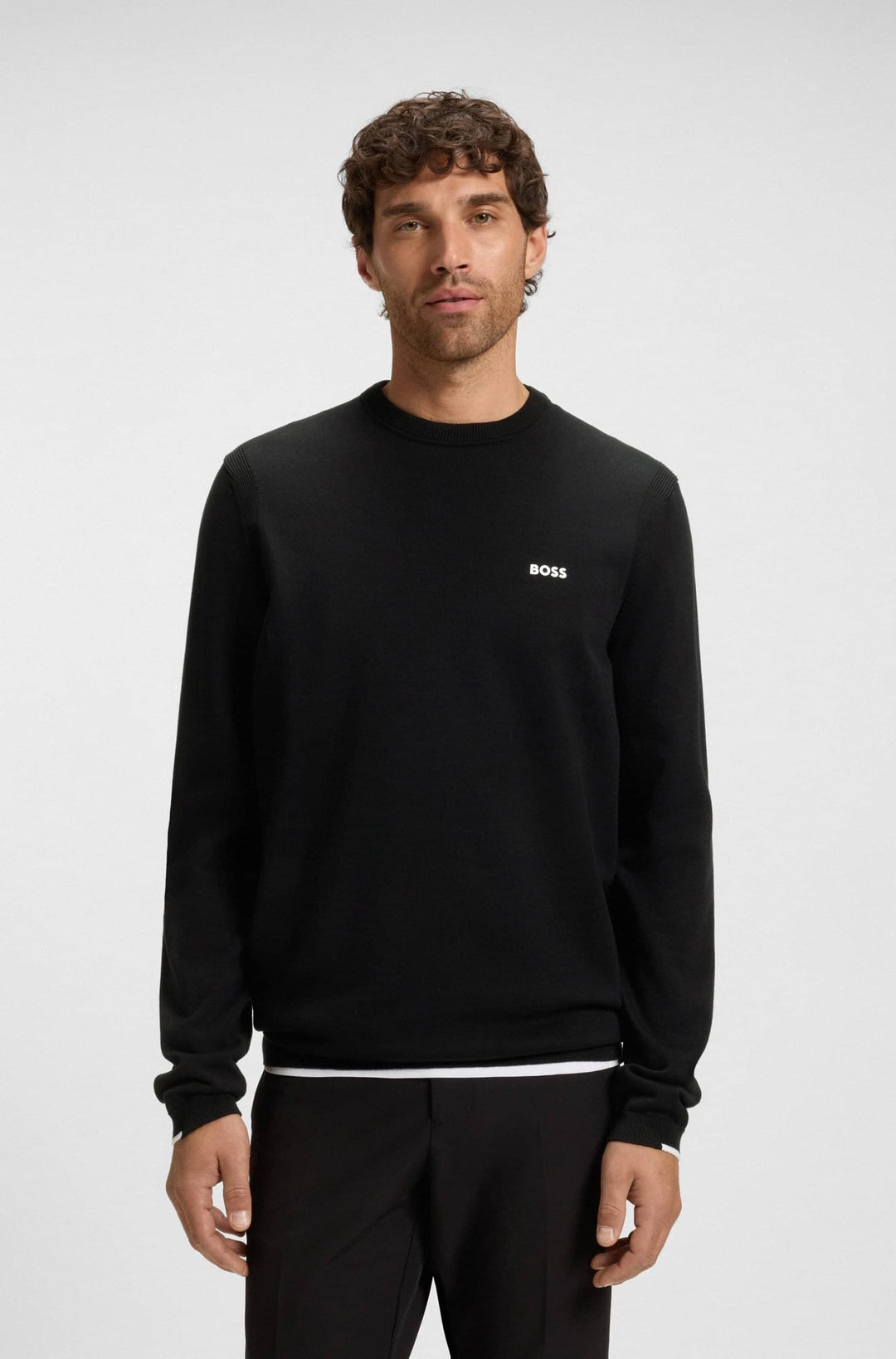 BOSS Sweaters Regular Fit - K_EVER-X CN 50541940- Concorde Fashion#color_black-001