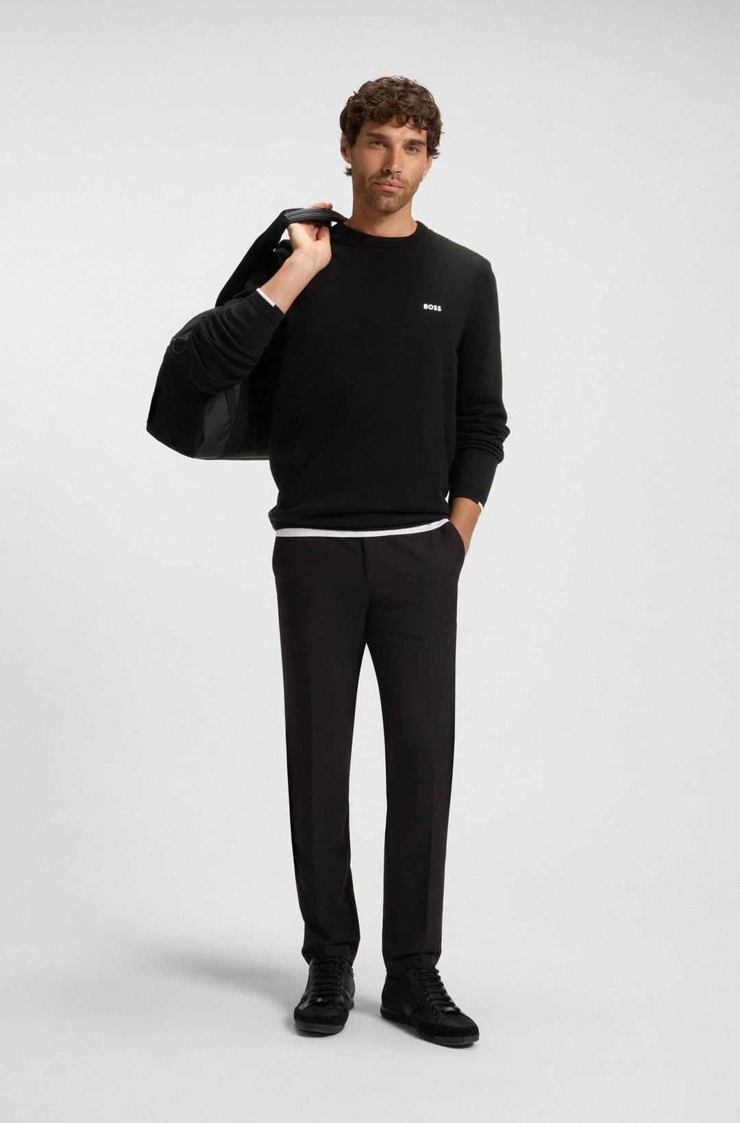 BOSS Sweaters Regular Fit - K_EVER-X CN 50541940- Concorde Fashion#color_black-001