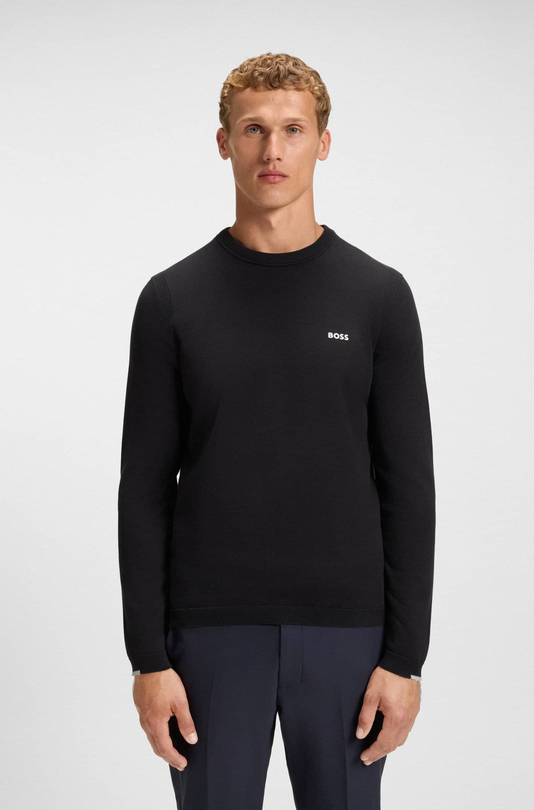 BOSS Sweaters Regular Fit - K_EVER-X CN 50541940- Concorde Fashion#color_navy-402