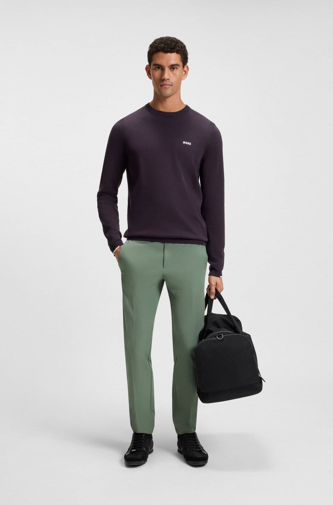 BOSS Sweaters Regular Fit - K_EVER-X CN 50541940- Concorde Fashion#color_purple-517