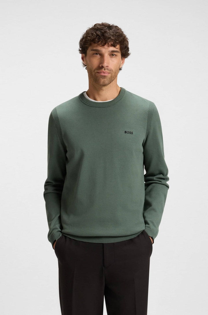 BOSS Sweaters Regular Fit - K_EVER-X CN 50541940- Concorde Fashion#color_green-358