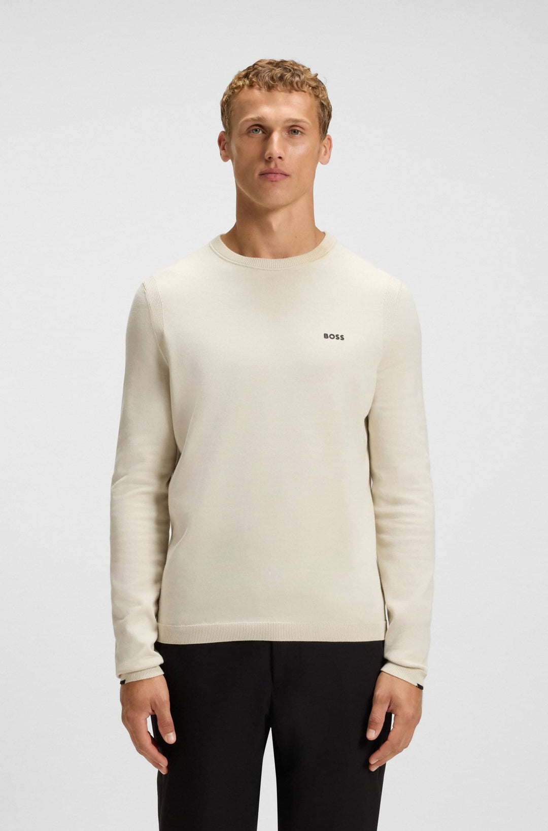 BOSS Sweaters Regular Fit - K_EVER-X CN 50541940- Concorde Fashion#color_white-131