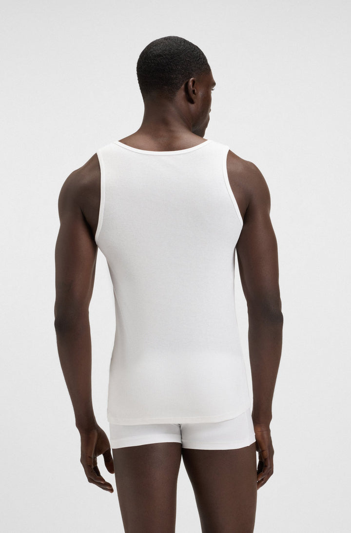 BOSS Vests Regular Fit - TANKTOP3P RIBCLASSIC 50542132- Concorde Fashion#color_white-100