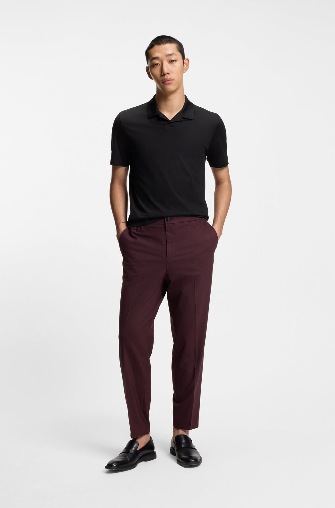 HUGO Polos Slim Fit - DIMERSPOLO 50542961- Concorde Fashion#color_black-001