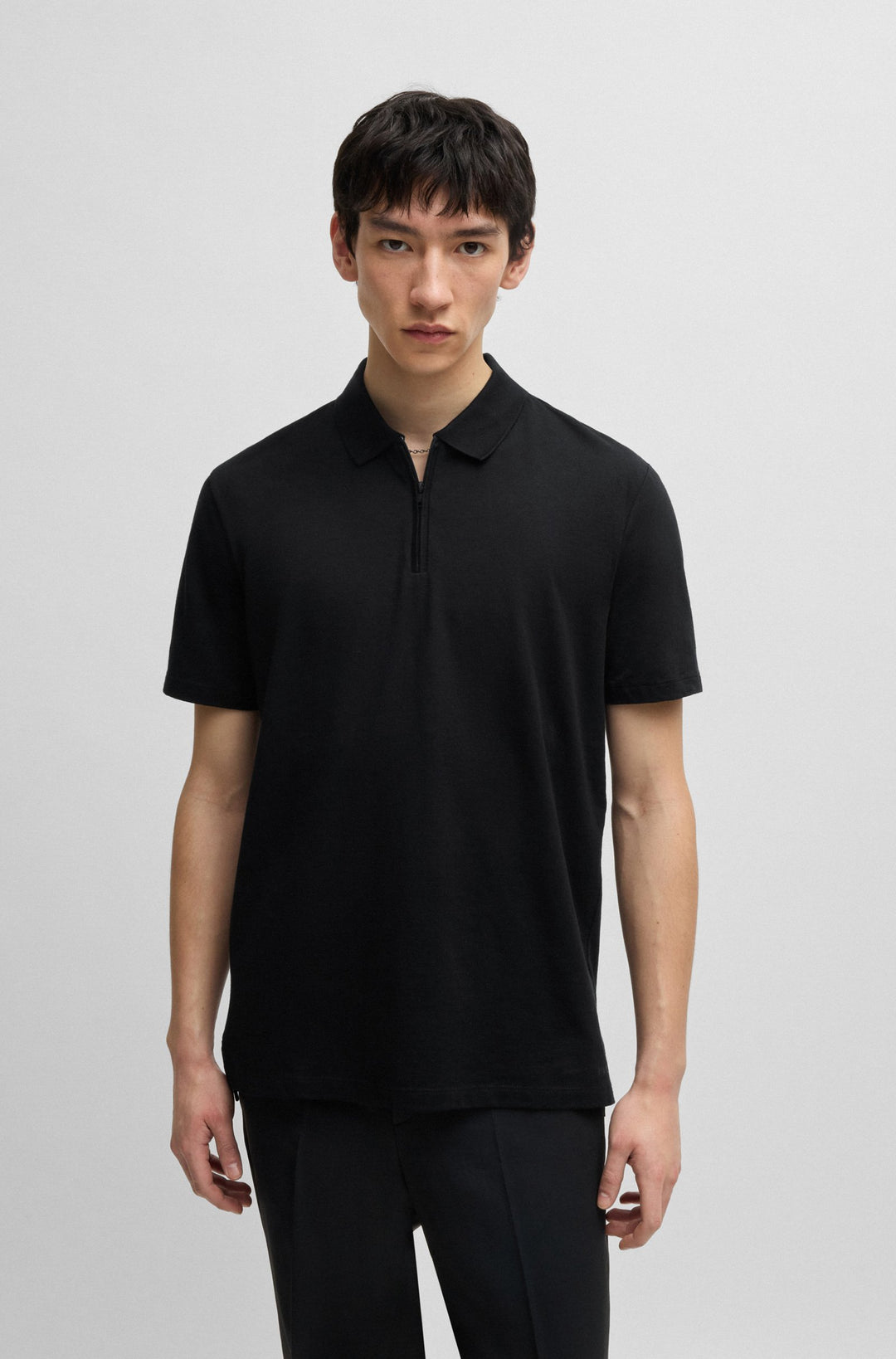 HUGO Polos Regular Fit - DEKOK233 50543368- Concorde Fashion#color_black-001