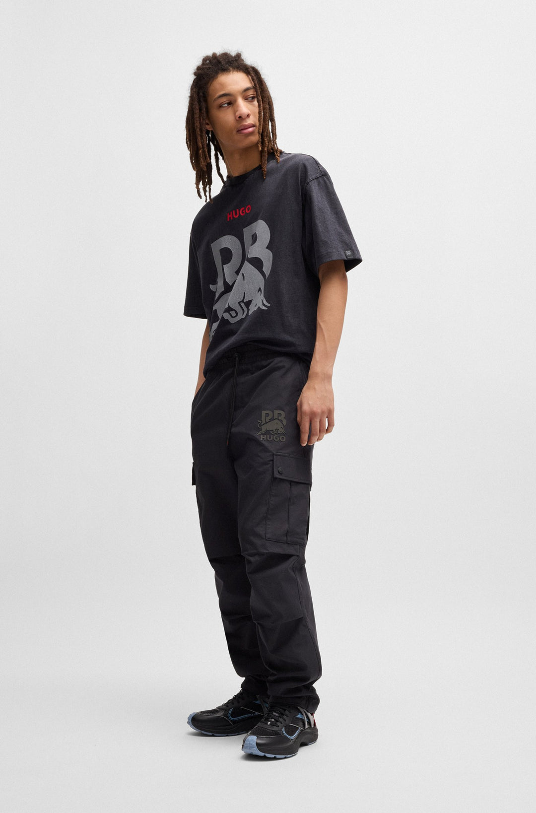 HUGO Trousers Regular Fit - GARLO_RB 50542801- Concorde Fashion#color_black-001